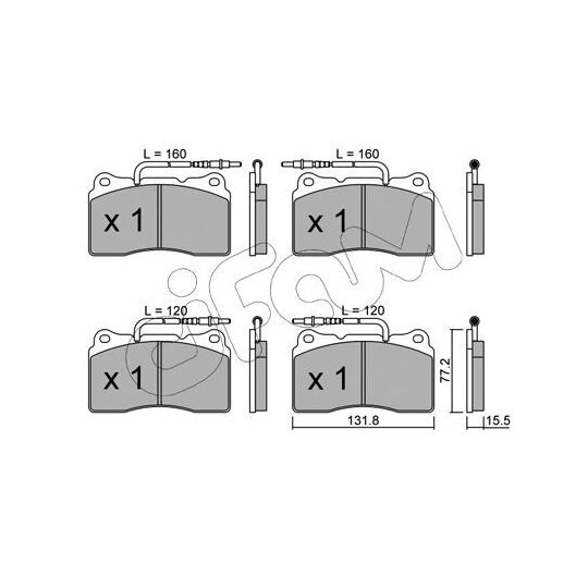 822-288-3 - Brake Pad Set, disc brake 