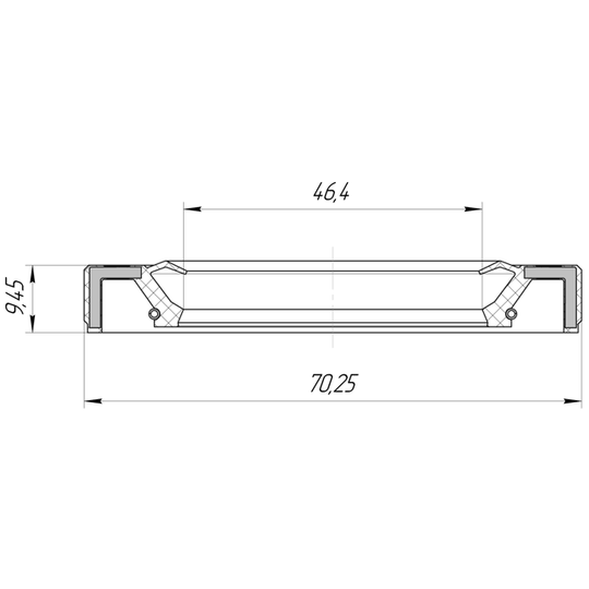 95GAY-48701010X - Axeltätning, drivacel 