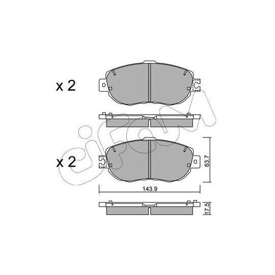 822-756-1 - Brake Pad Set, disc brake 