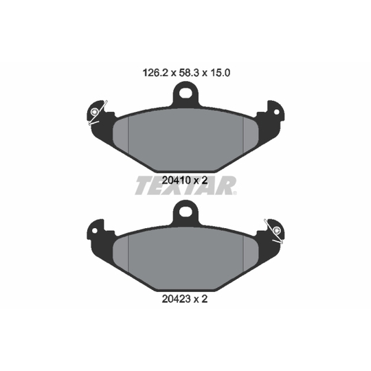 2041001 - Brake Pad Set, disc brake 