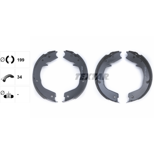 91066000 - Brake Shoe Set, parking brake 