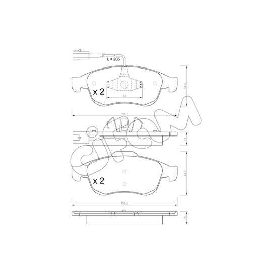 822-817-1 - Brake Pad Set, disc brake 