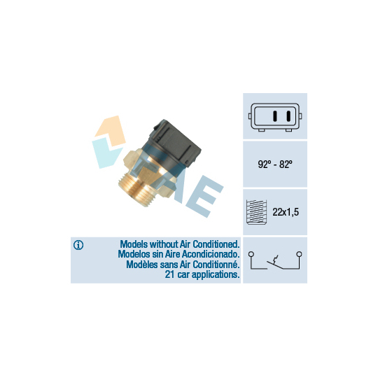 36824 - Temperature Switch, radiator fan 