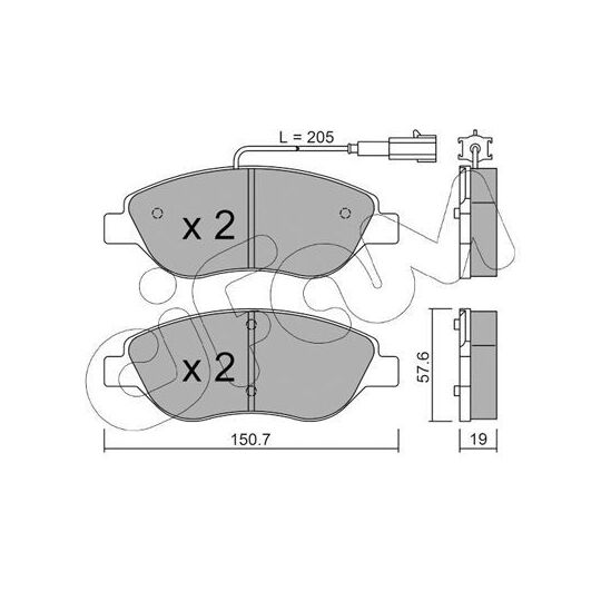 822-577-1 - Brake Pad Set, disc brake 