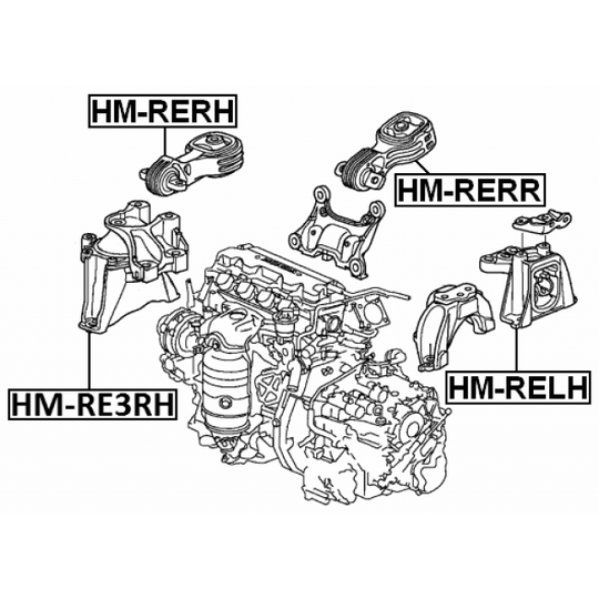 HM-RERR - Engine Mounting 