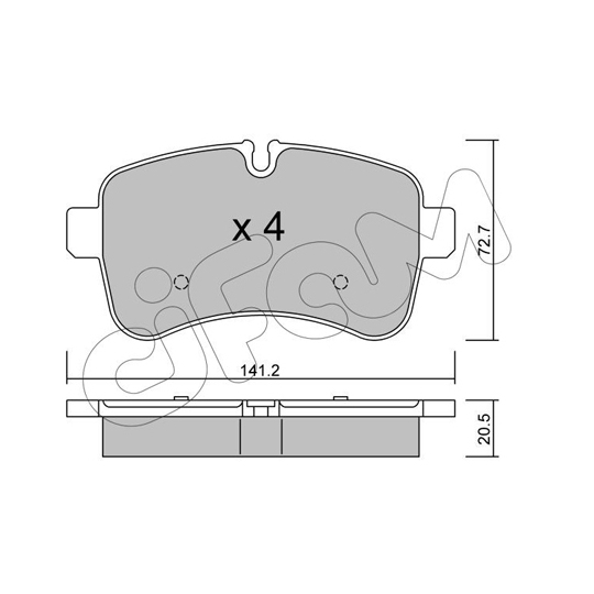 822-711-0 - Brake Pad Set, disc brake 