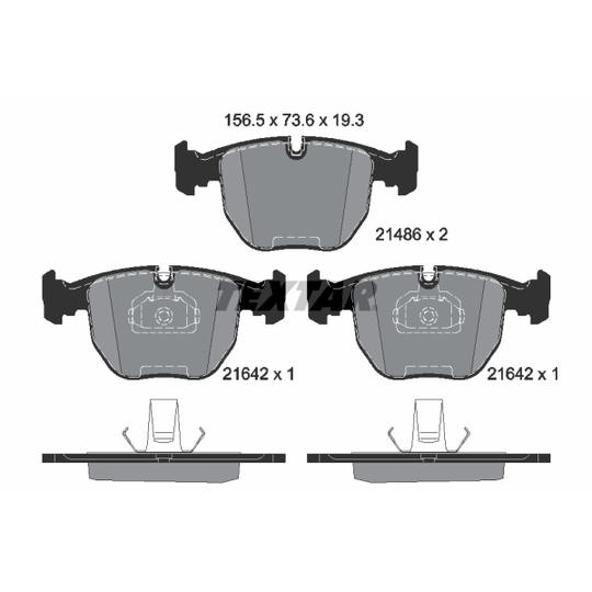 2148602 - Brake Pad Set, disc brake 