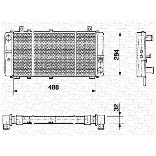 350213671000 - Radiator, engine cooling 