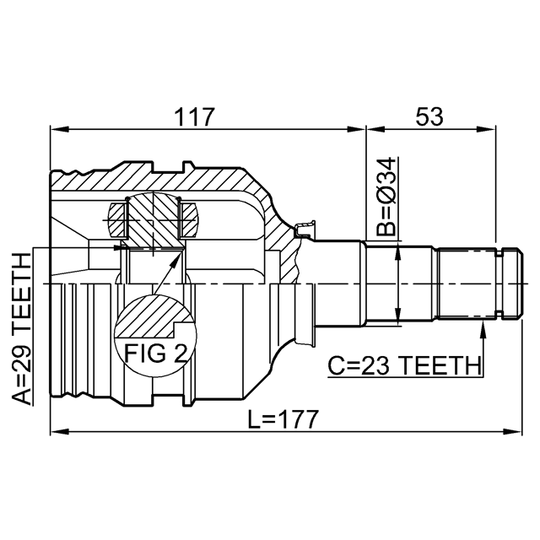 0111-AE100 - Joint, drive shaft 