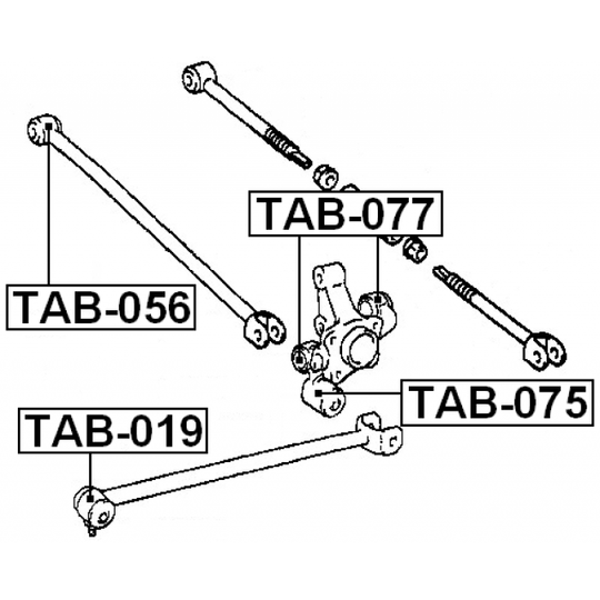 TAB-075 - Bush, control arm mounting 