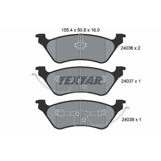 2403601 - Brake Pad Set, disc brake 