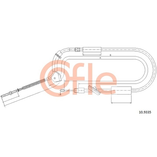 10.9335 - Cable, parking brake 