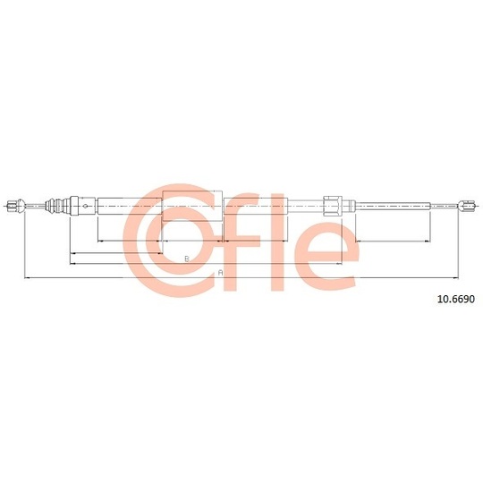 10.6690 - Cable, parking brake 