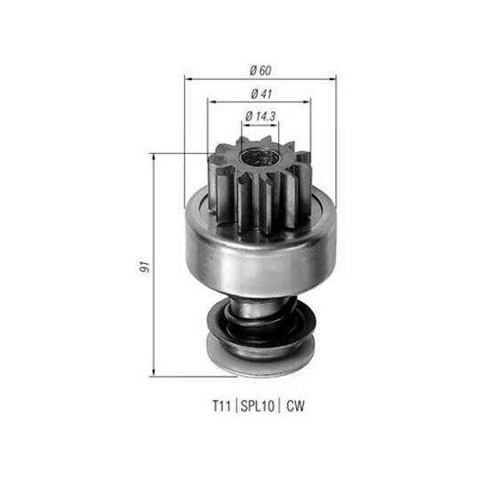 940113020104 - Starter pinion 