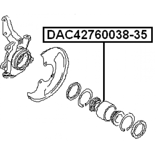DAC42760038-35 - Wheel Bearing 