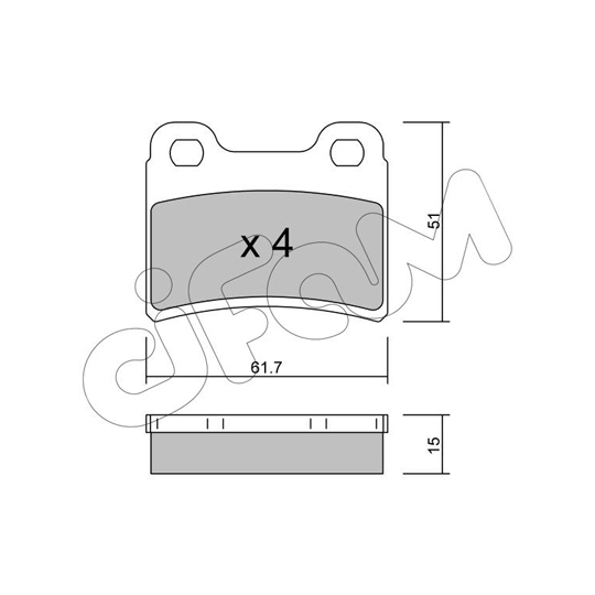 822-535-0 - Brake Pad Set, disc brake 