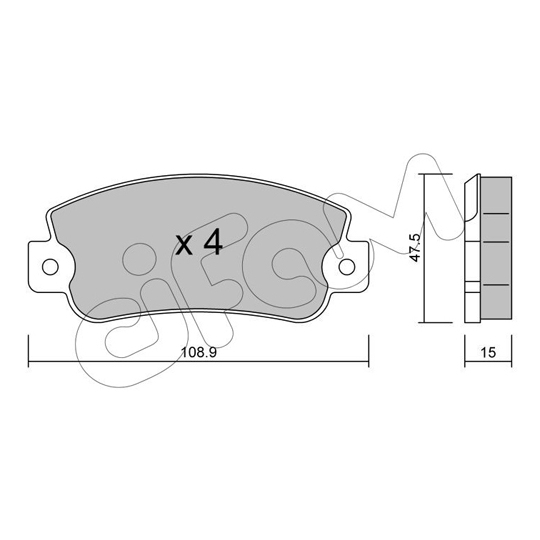 822-104-0 - Brake Pad Set, disc brake 