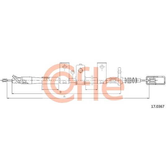 17.0367 - Cable, parking brake 