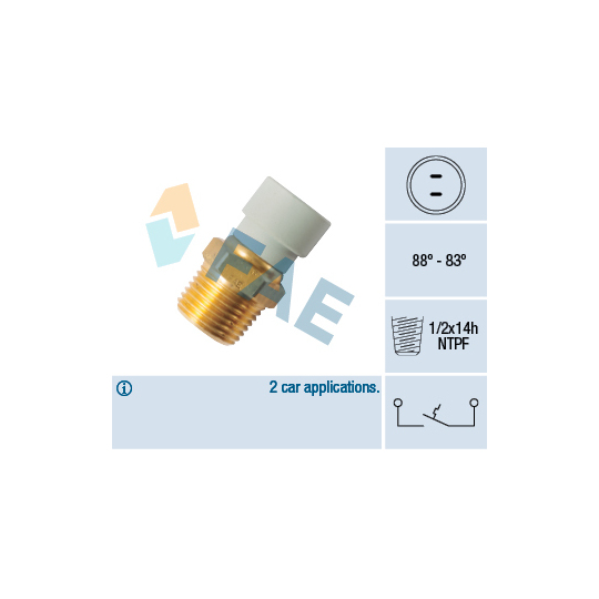 36499 - Temperatuurilülitus, radiaatorivent. 