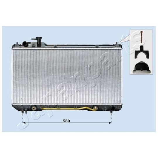 RDA153105 - Radiator, engine cooling 