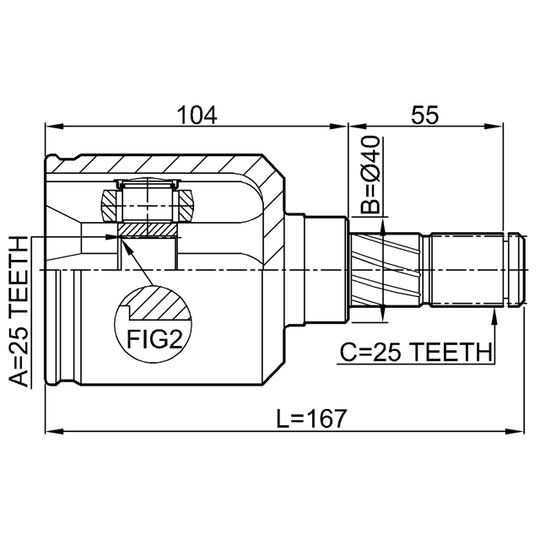 0211-P10 - Joint, drive shaft 