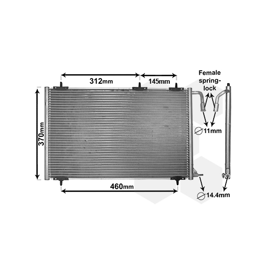 40005257 - Condenser, air conditioning 
