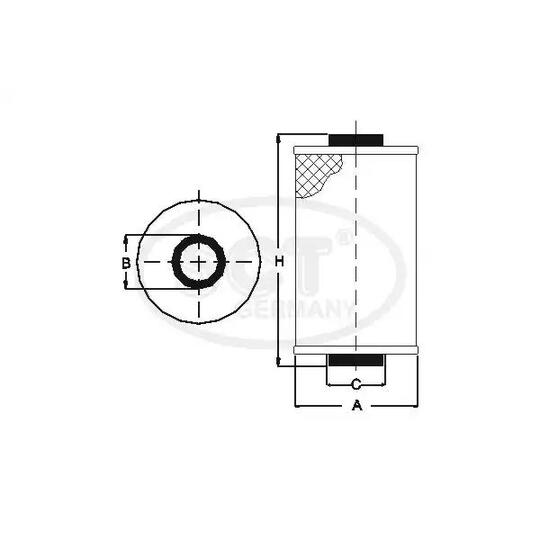 SH 4067 P - Oil filter 