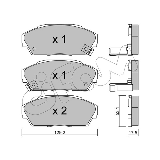 822-171-0 - Brake Pad Set, disc brake 