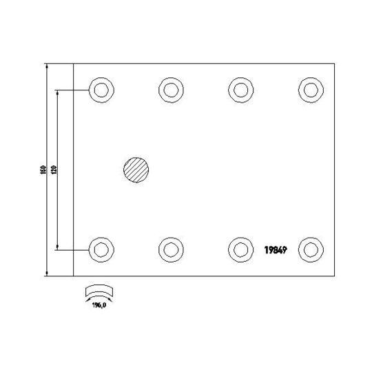 1984906 - Brake Lining Kit, drum brake 