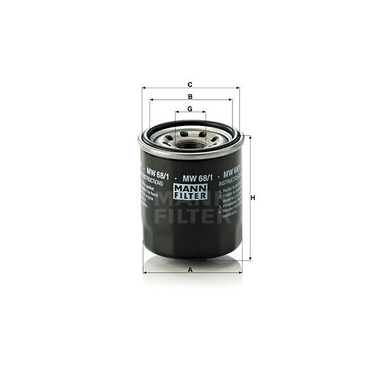 MW 68/1 - Oil filter 