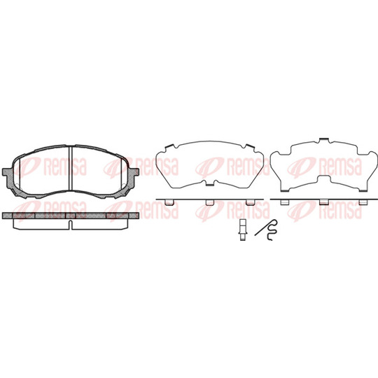 1081.11 - Brake Pad Set, disc brake 