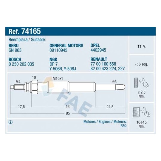 74165 - Glow Plug 