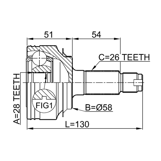 0310-FDAT - Joint, drive shaft 