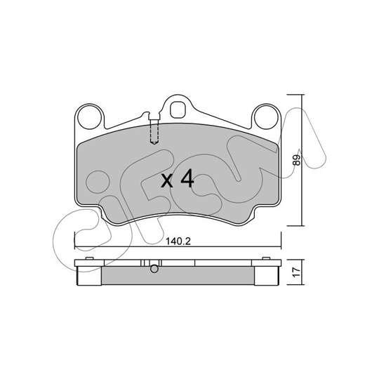 822-893-0 - Brake Pad Set, disc brake 