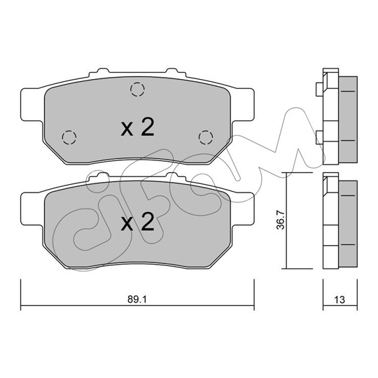 822-176-0 - Brake Pad Set, disc brake 