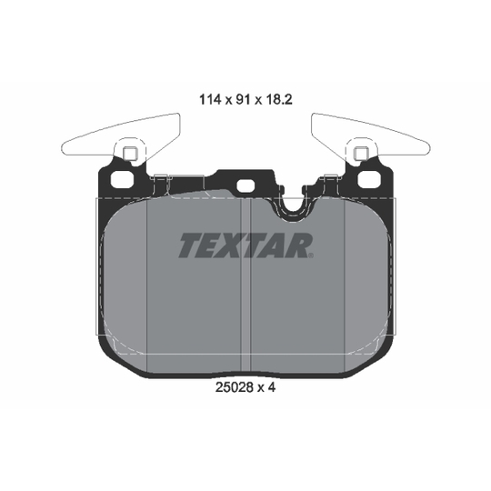 2502801 - Brake Pad Set, disc brake 