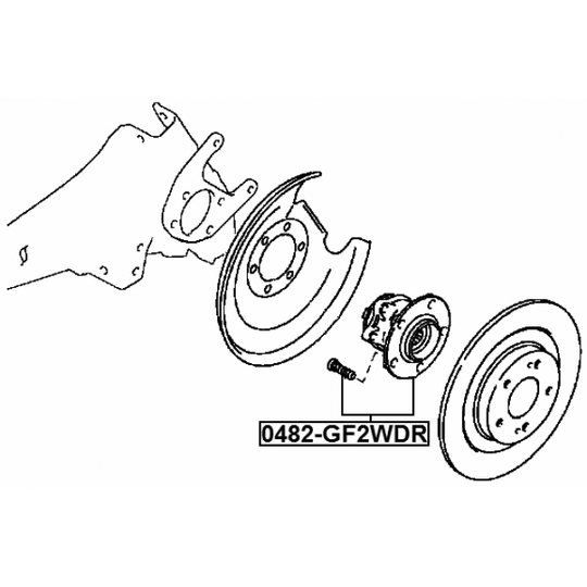 0482-GF2WDR - Wheel hub 