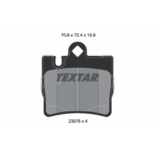 2307881 - Brake Pad Set, disc brake 