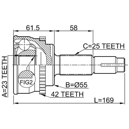 0210-017A42 - Joint, drive shaft 