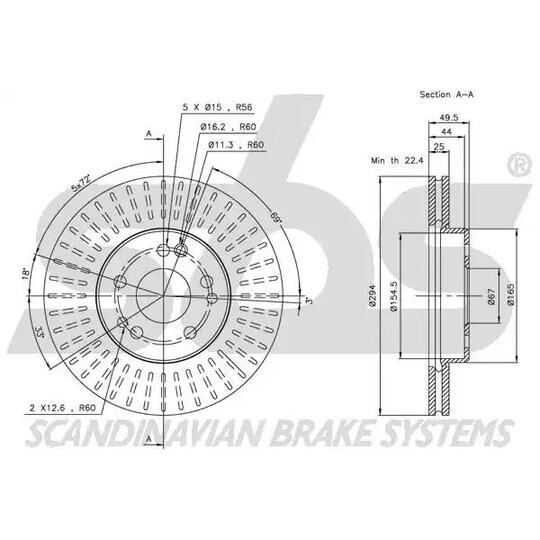 1815203338 - Brake Disc 