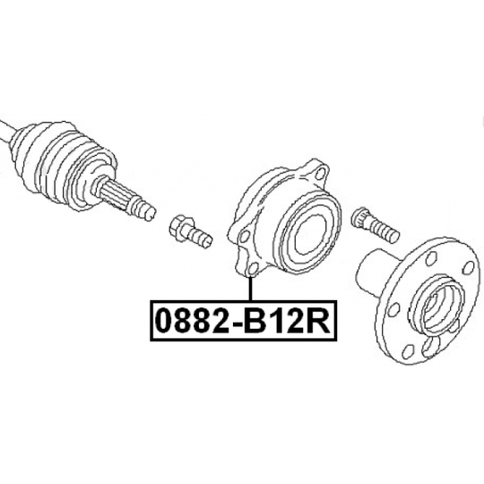 0882-B12R - Wheel hub 