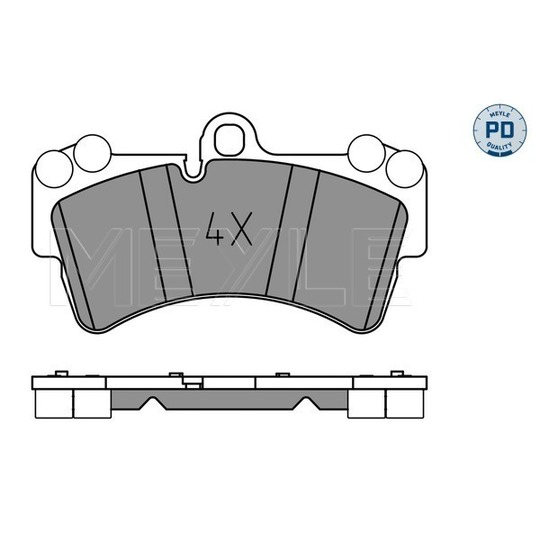 025 236 9317/PD - Brake Pad Set, disc brake 