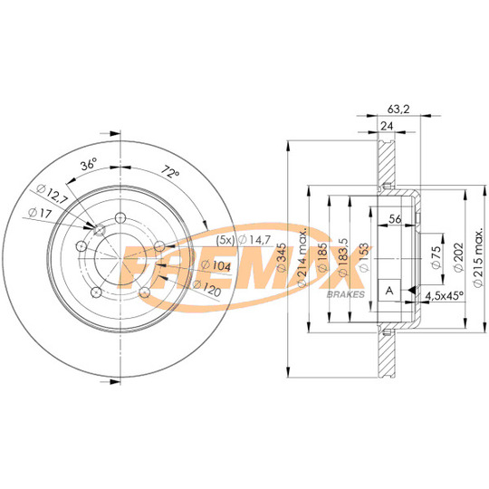 BD-3403 - Brake Disc 