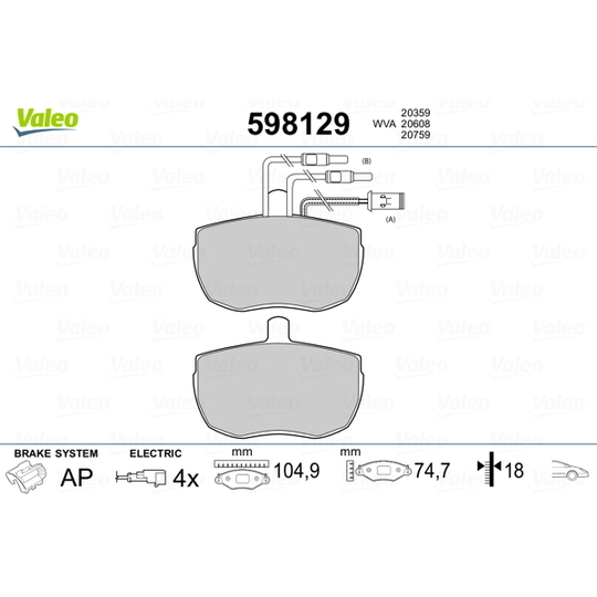 598129 - Brake Pad Set, disc brake 