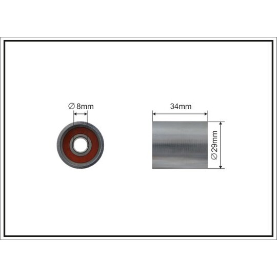 219-95 - Deflection/Guide Pulley, timing belt 