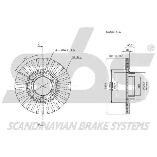 1815203003 - Bromsskiva 