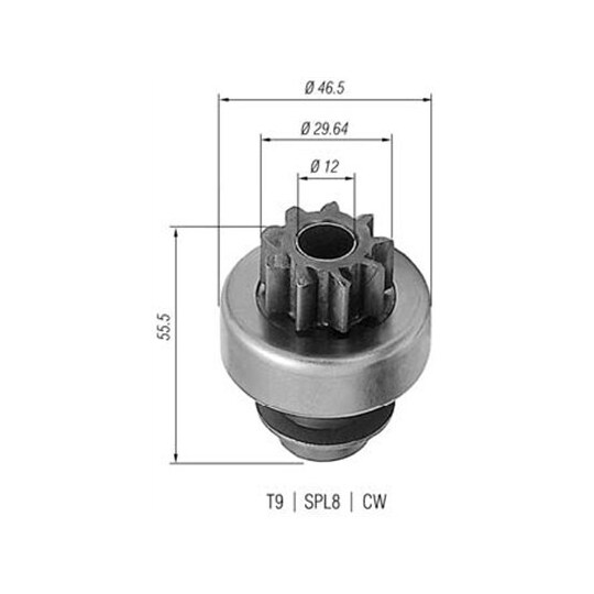 940113020173 - Starter pinion 