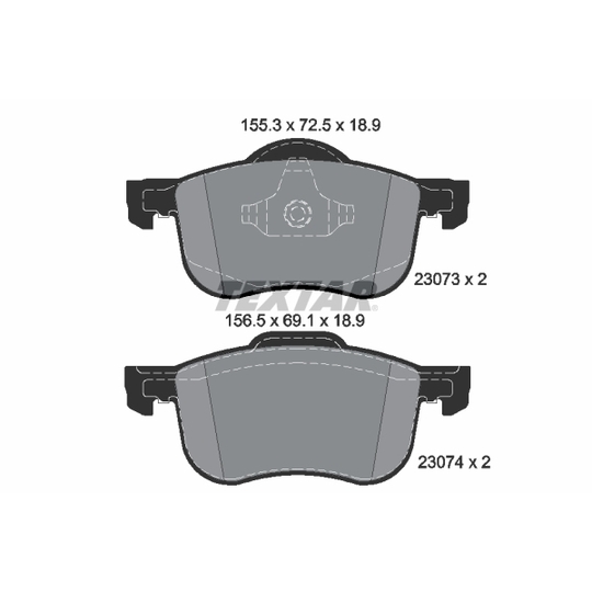 2307381 - Brake Pad Set, disc brake 