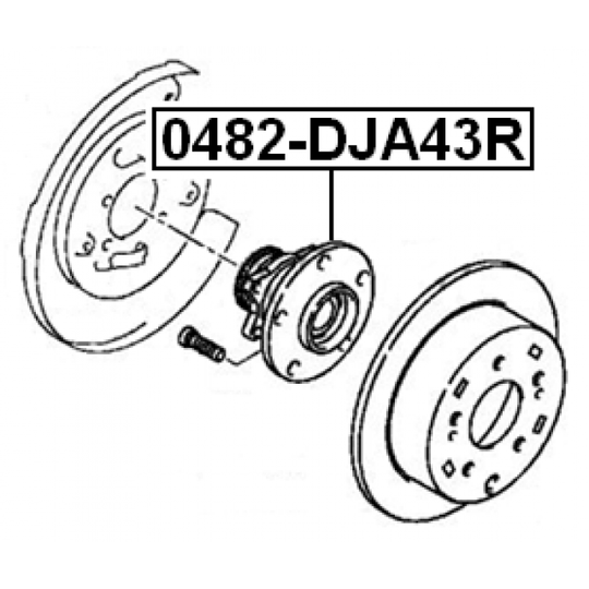 0482-DJA43R - Wheel hub 