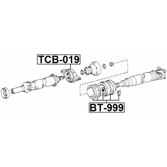 BT-999 - Bälgar, drivaxel 